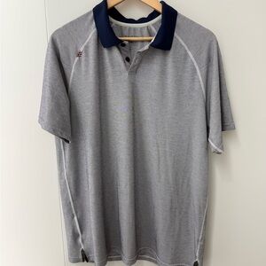 Rhone Men's Gray Polo Shirt, size: L